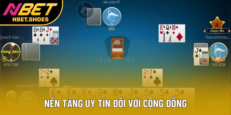 Nền tảng uy tín đối với cộng đồng Nền tảng uy tín đối với cộng đồng